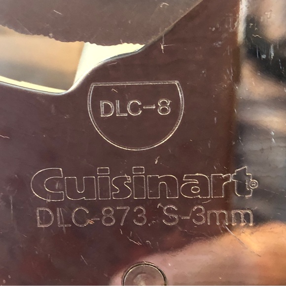 Cuisinart Slicing Disc for DLC 8 thick w ridges Made in Japan 3x3 MM - Picture 3 of 3